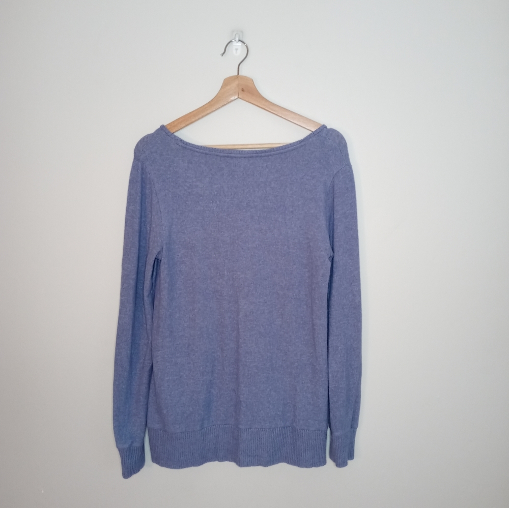 Saturday Sunday Anthropologie Fleece Sweater Cinched Side Tie Size XS - Picture 9 of 13